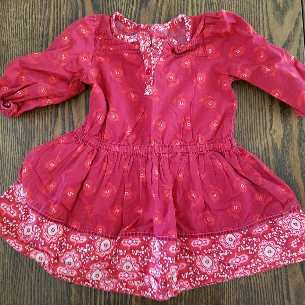 Boho red tunic/dress